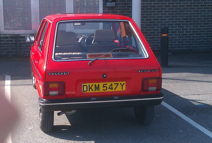 1982 Peugeot 104 SR Back