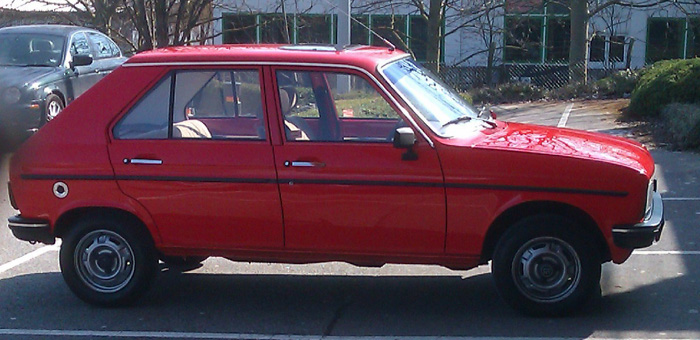 1982 Peugeot 104 SR Right Side