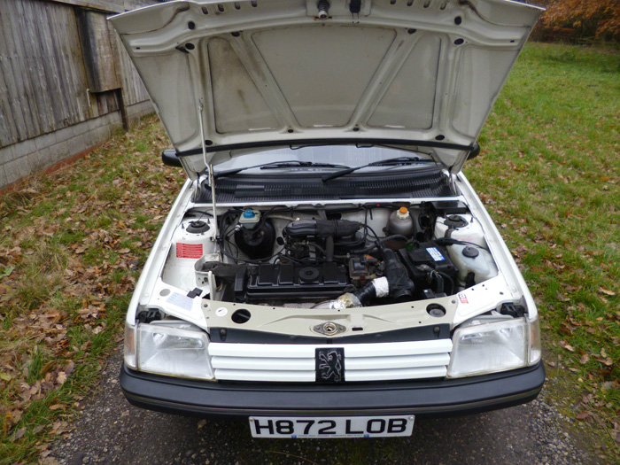 1990 Peugeot 205 1.1 Look Engine Bay