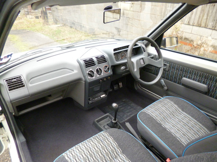 1990 Peugeot 205 1.1 Look Front Interior 1