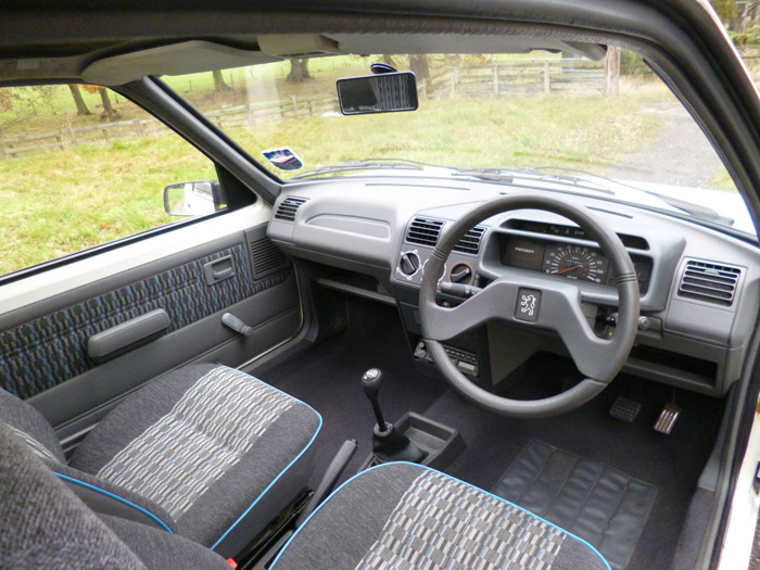 1990 Peugeot 205 1.1 Look Front Interior 2