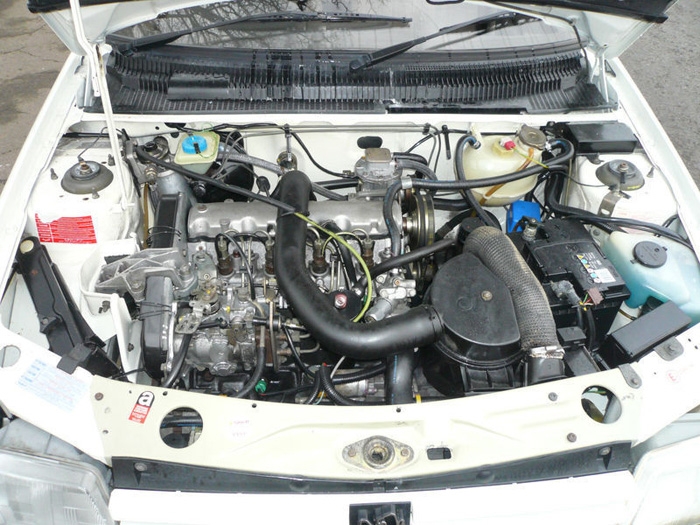 1991 Peugeot 205 GRD Engine Bay