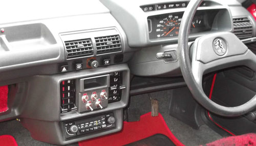 1986 Peugeot 205 XA Van Interior Dashboard