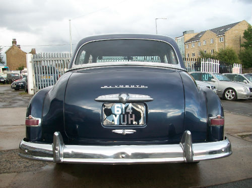 1950 plymouth special deluxe 4 door sedan 318ci small block v8 back