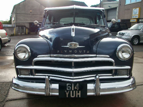 1950 plymouth special deluxe 4 door sedan 318ci small block v8 front