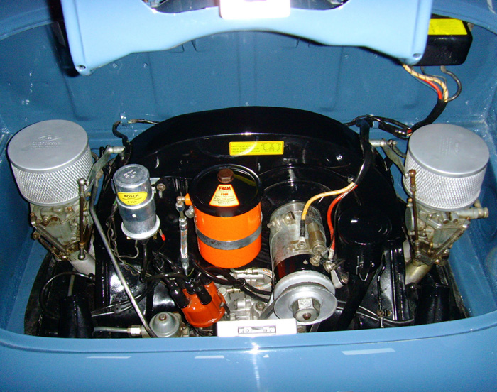1959 Porsche 356A Coupe Engine Bay