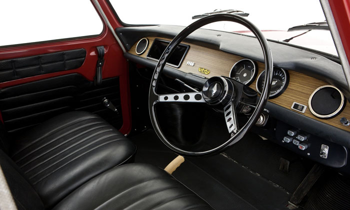 1971 renault 8 auto red interior 1