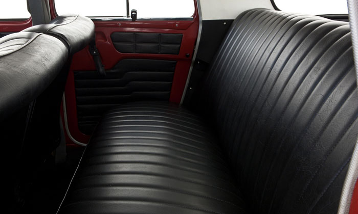 1971 renault 8 auto red rear seats