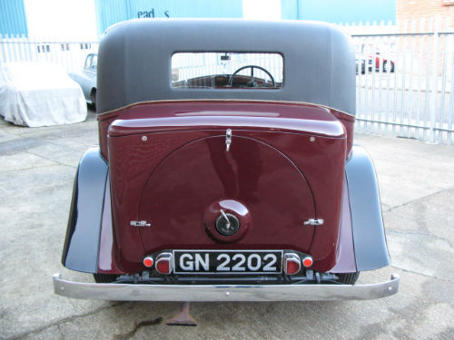 1930 rolls-royce 20 25 sports saloon by barker back