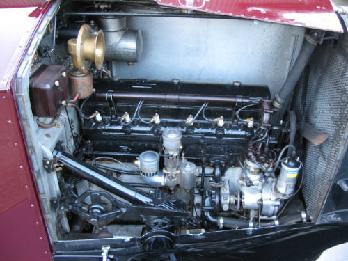 1930 rolls-royce 20 25 sports saloon by barker engine bay 2