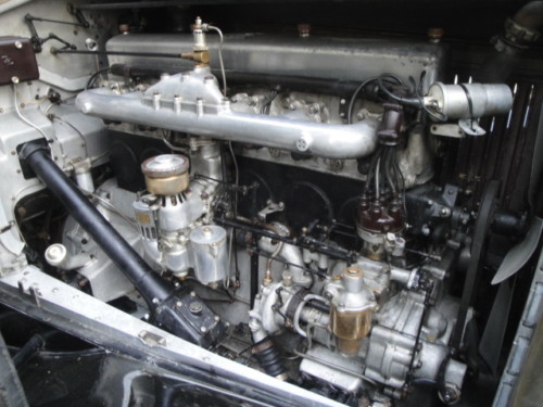 1930 rolls royce phantom ii sports saloon engine bay