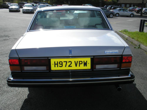 1990 rolls royce silver spirit blue back