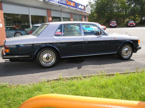 1990 rolls royce silver spirit blue side