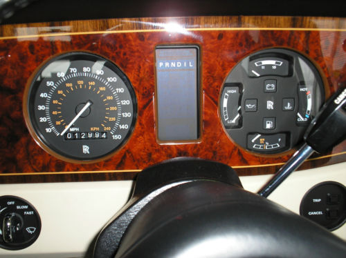 1990 rolls royce silver spirit blue speedometer