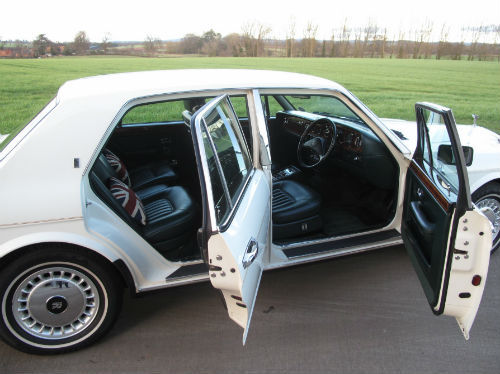 1991 rolls royce silver spirit ii acrylic white interior 1