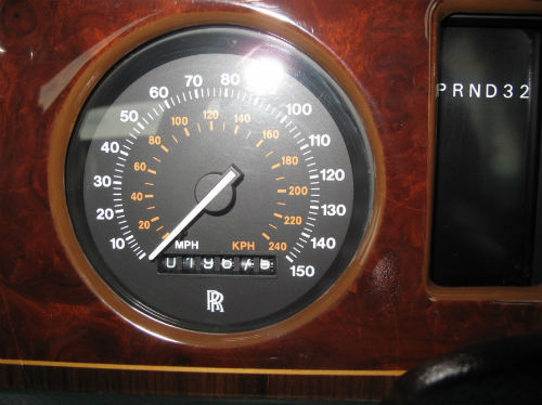 1991 rolls royce silver spirit ii acrylic white speedometer