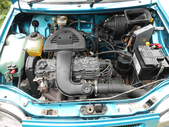 1996 Rover 100 Knightsbridge SE Blue Engine Bay