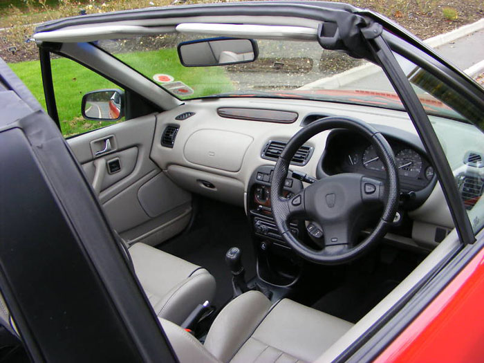 1997 rover 216 cabriolet interior 1