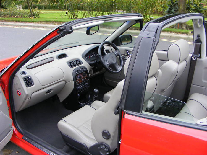 1997 rover 216 cabriolet interior 2
