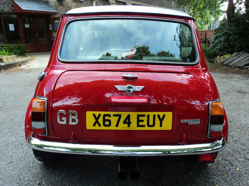 2000 rover mini cooper sport multi-coloured back