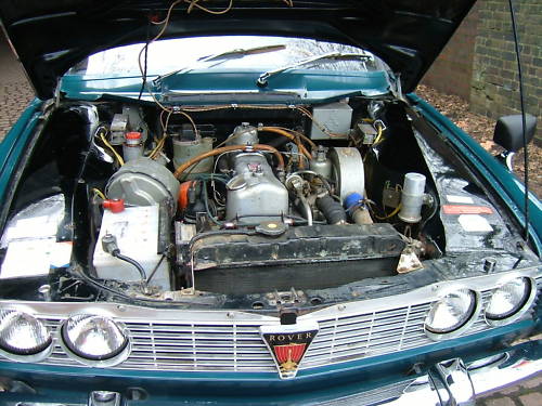 1967 rover p6 2000 sc engine bay