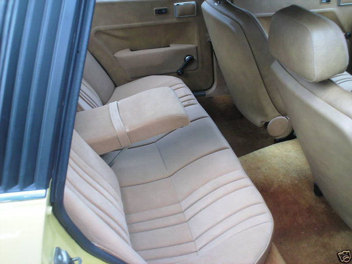 1978 rover 2600 yellow rear seats