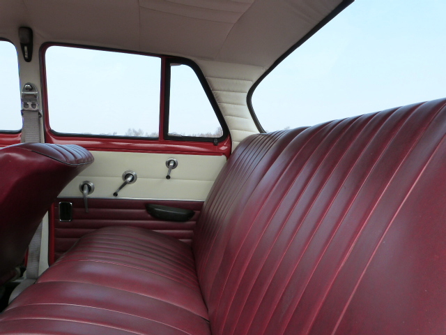 1968 skoda 1000 mb deluxe rear interior
