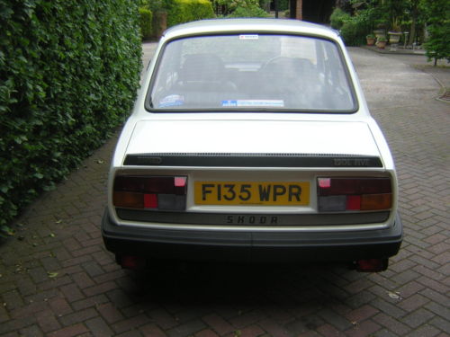 1989 skoda estelle 120l 5 speed back