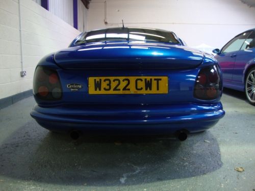 2000 tvr cerbera gts viper blue back