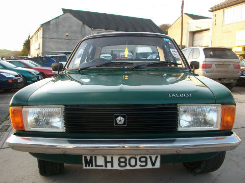 1980 talbot avenger 1.3 ls front