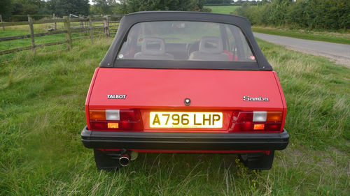 1984 Talbot Samba Convertible Back Roof On