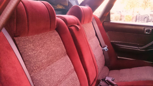1987 Toyota Camry 2.0 GLi Rear Interior