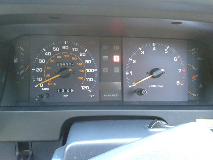 1984 Toyota Carina II 1.6 GL Dashboard Gauges