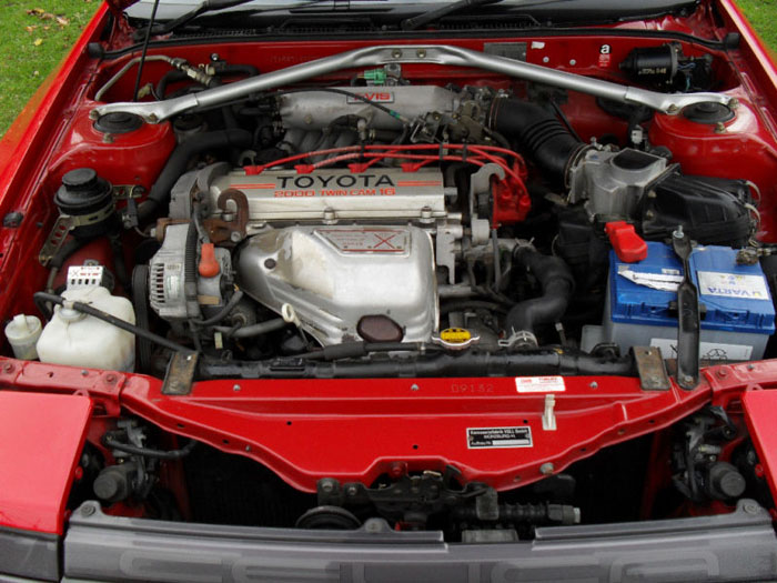 1987 toyota celica convertible engine bay