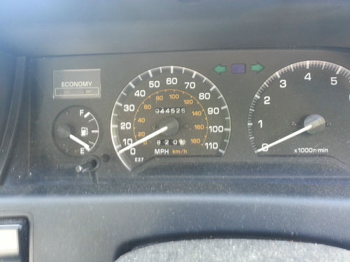 1989 Toyota Corolla GL Speedometer