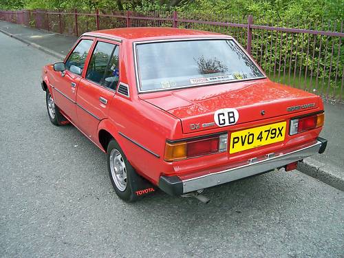 1987 toyota corolla ke70 dx 1.3l 4