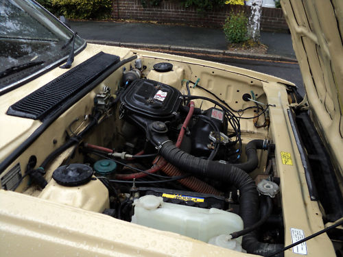 1984 triumph acclaim hl trio auto beige engine bay