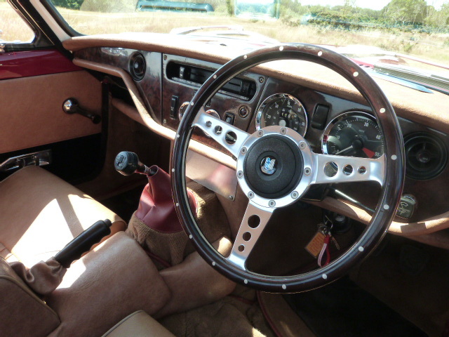 1971 Triumph Spitfire GT6 Dashboard Steering Wheel