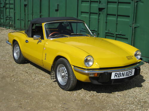 1977 triumph spitfire 1500 yellow 1