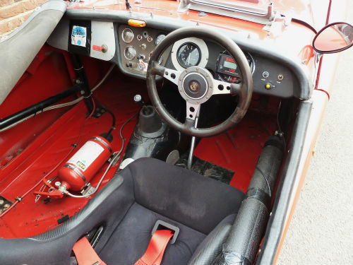 1958 triumph tr3a classic historic race car interior