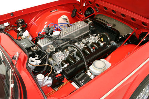 1968 Triumph TR5 PI Engine Bay