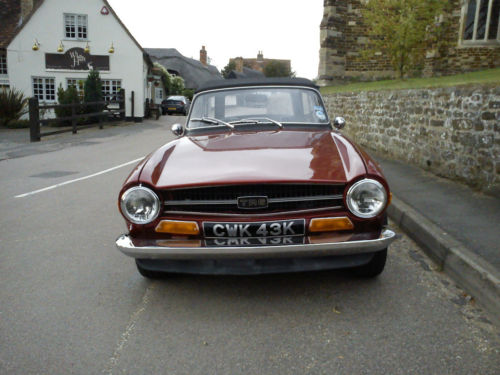 1972 triumph tr6 150bhp 2.5 litre 6 cylinder engine front