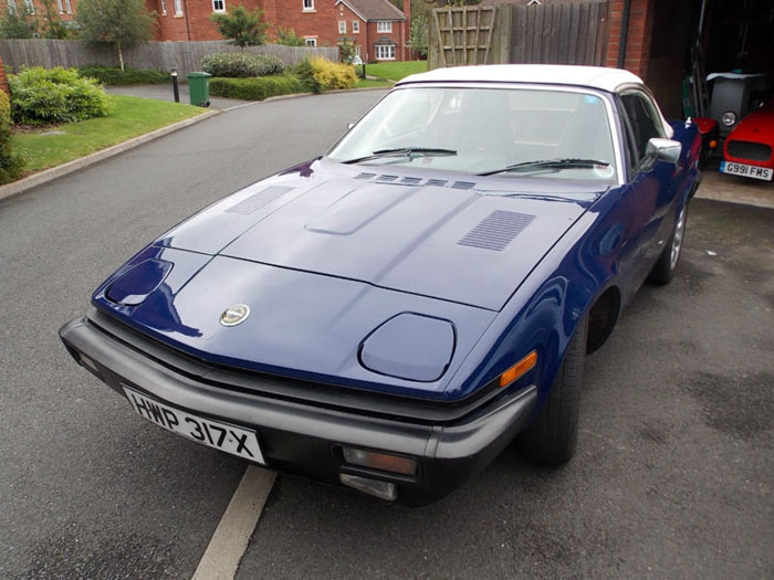 1981 triumph tr7 convertible blue 1