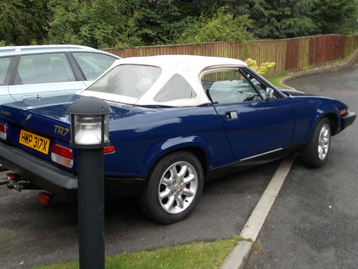 1981 triumph tr7 convertible blue 2