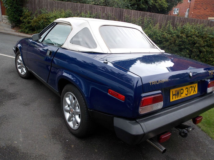 1981 triumph tr7 convertible blue 3