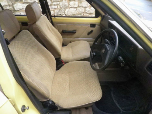 1982 Vauxhall Astra MK1 1300S Front Interior