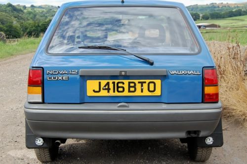 1991 Vauxhall Nova 1.2 Luxe Back