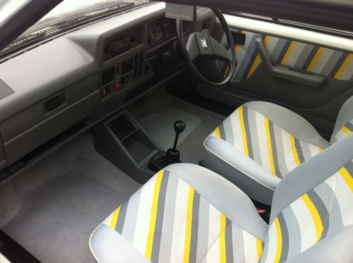 1987 vauxhall nova club white interior 1