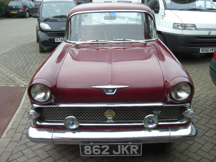 1960 vauxhall victor deluxe maroon 1