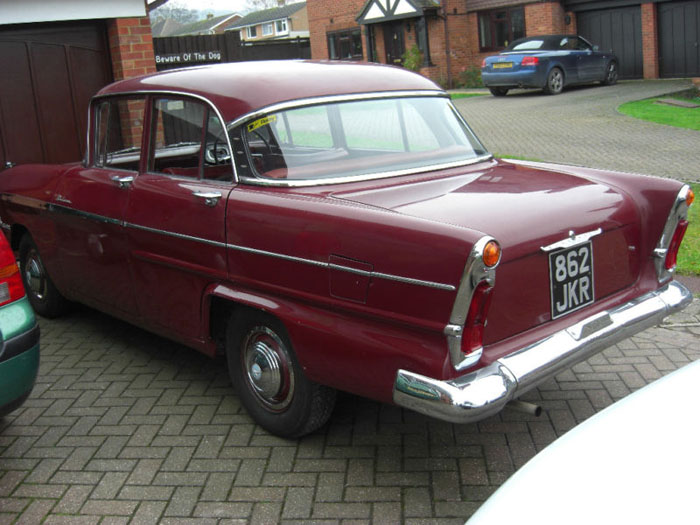 1960 vauxhall victor deluxe maroon 7